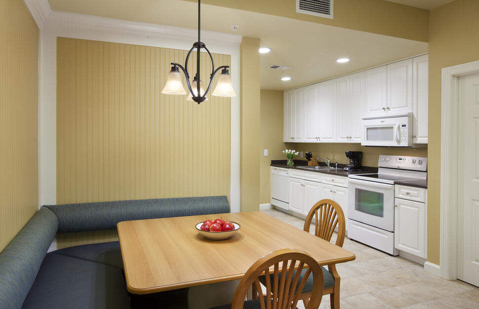 Kitchen and dining area