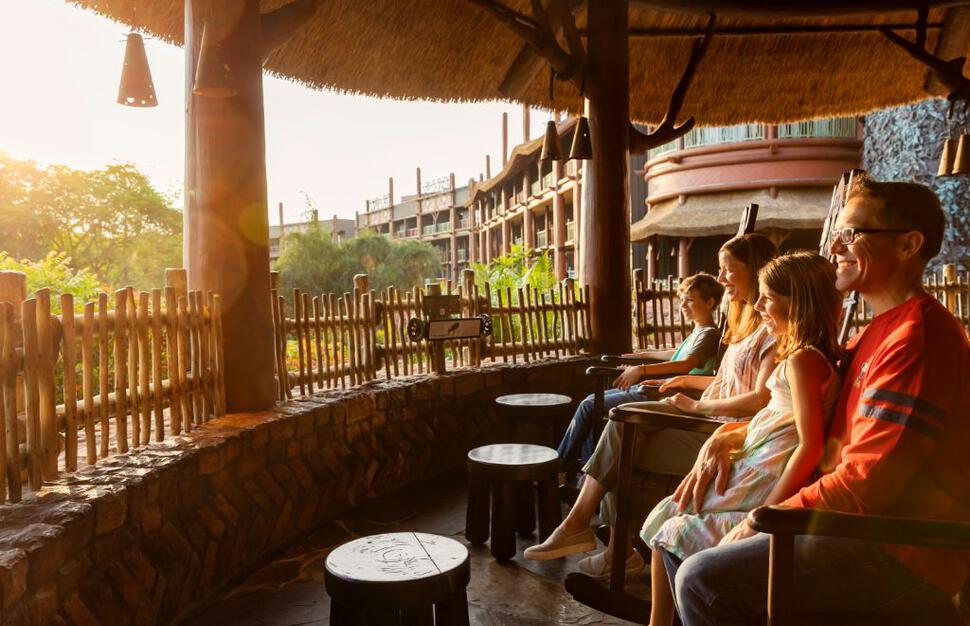 Family at Disney's Animal Kingdom Lodge