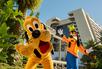 Goofy and Pluto by the Monorail