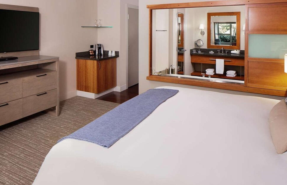 1 King Bed with Partial Bay View