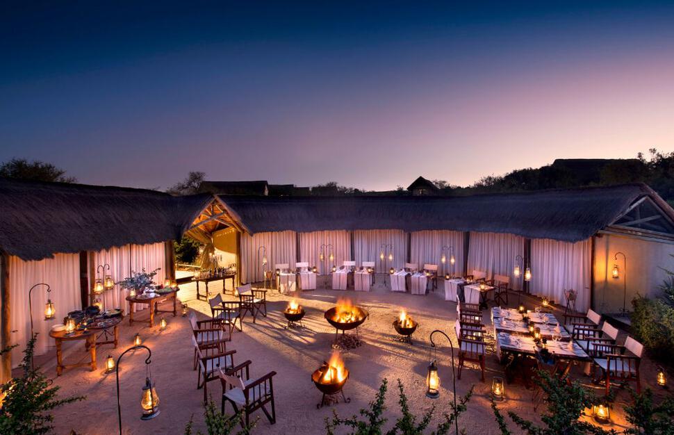 Outdoor dining area