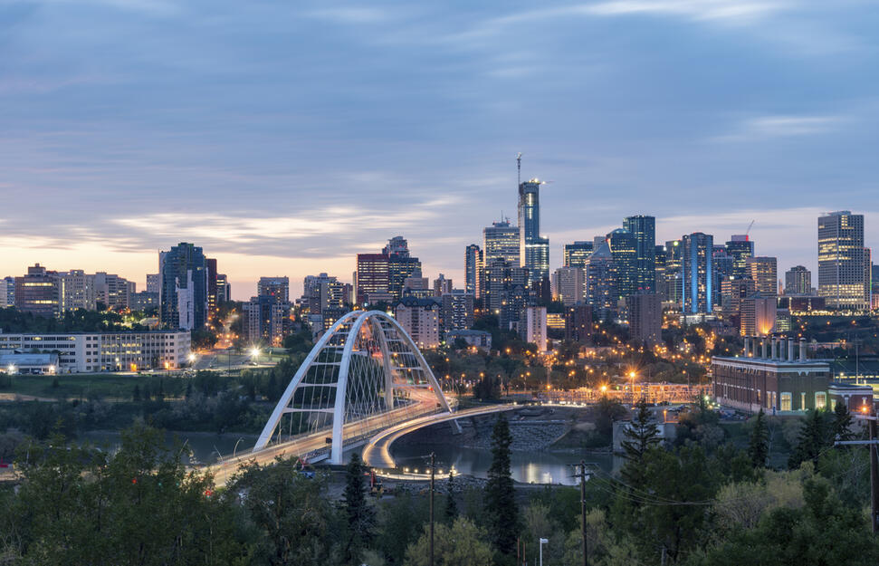 1 night Edmonton, 6 nights Jasper
