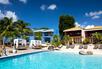 Beach pool, with Villas and Cocoa Pods