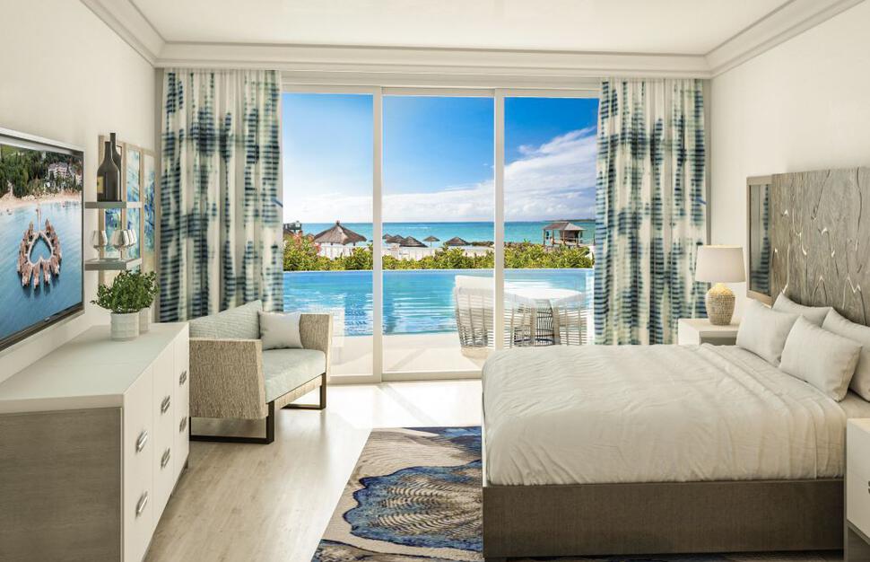 East Bay Beachfront Swim-up Butler Suite with Patio Tranquility Soaking Tub