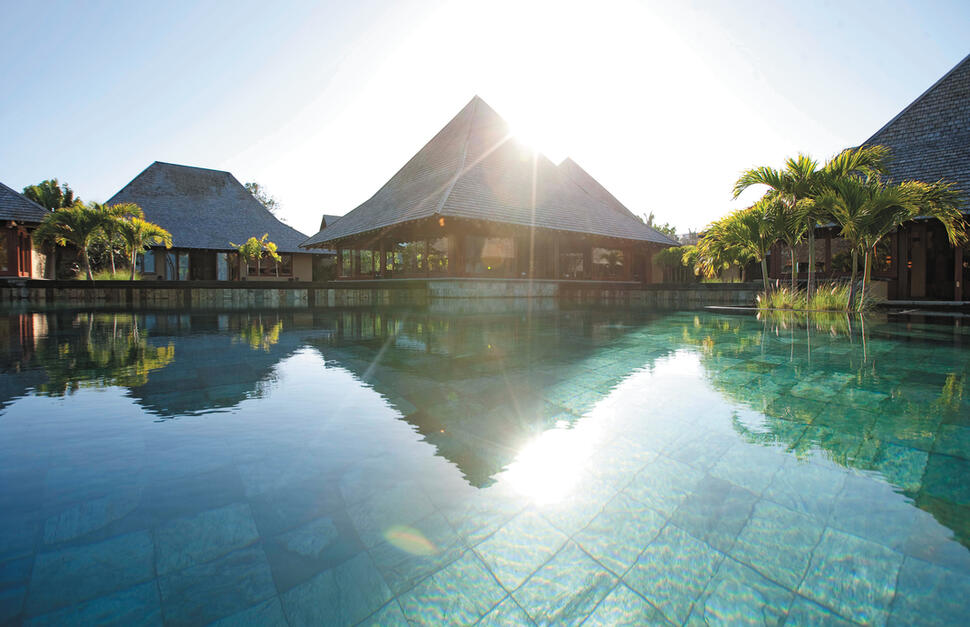 Swimming pool, Heritage Awali Golf & Spa Resort, Mauritius, Indian Ocean