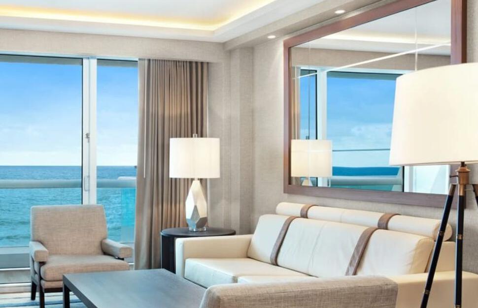 Oceanfront Suite Living Room