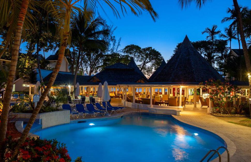 Pool at night