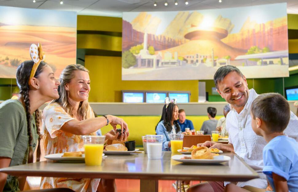 Family eating at Landscape of Flavors