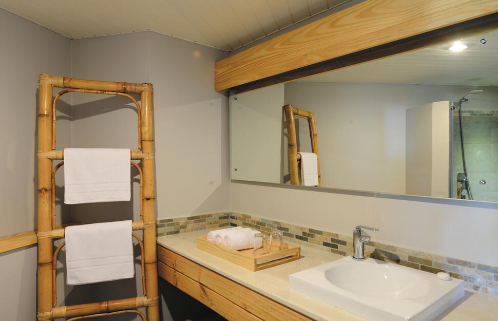 Bathroom, Veranda Palmar Beach, Mauritius, Indian Ocean