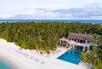 Aerial view of pool and beach