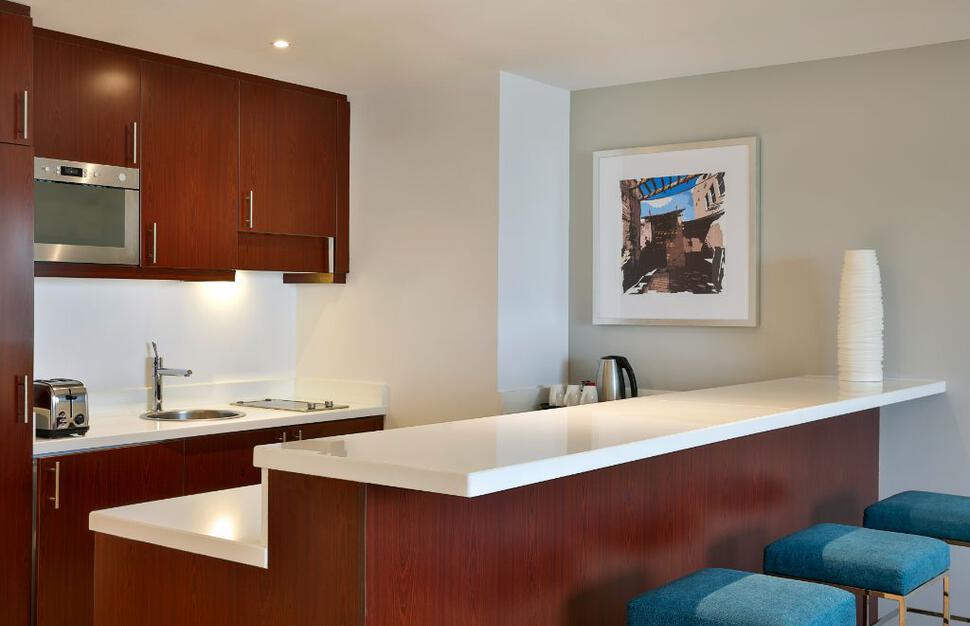 King Junior Suite Sea View and King Deluxe Studio Kitchen