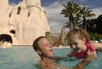 Family in the pool