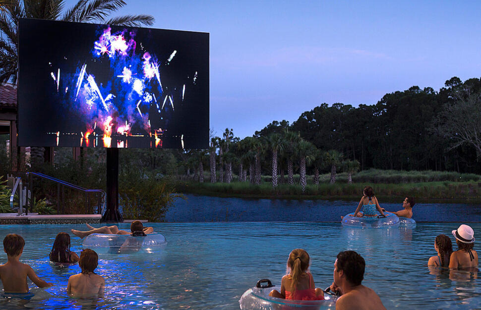 Dive-in Movie, swimming pool, movie, Four Seasons Resort Orlando at Walt Disney World® Resort, Lake Buena Vista