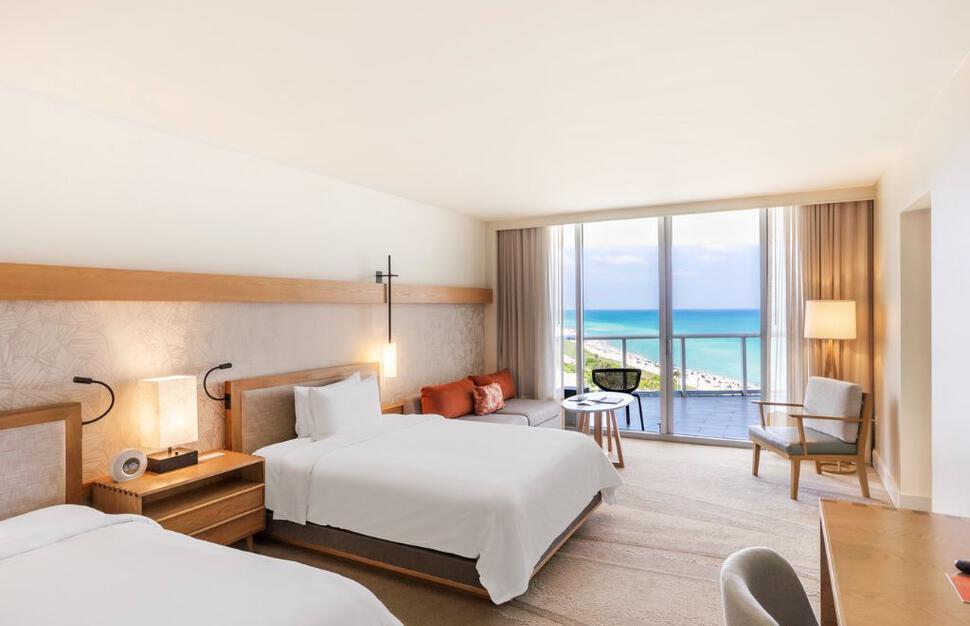 Ocean View Junior Suite Two Queen with Balcony