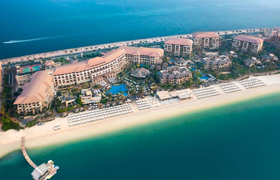 Aerial view of hotel