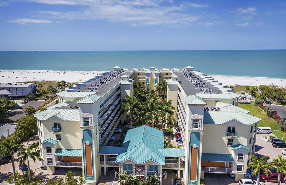 Aerial view of hotel