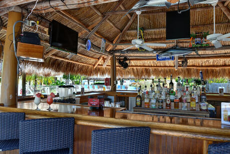 Tiki Bar, Holiday Inn Key Largo, Florida, USA