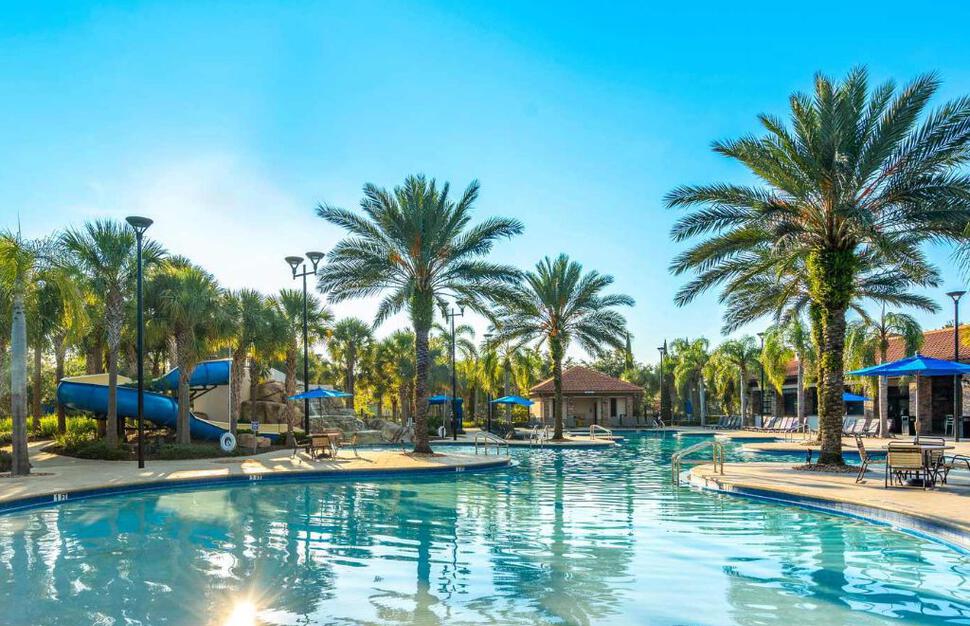 Communal resort pool