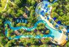 Aerial view of lazy river