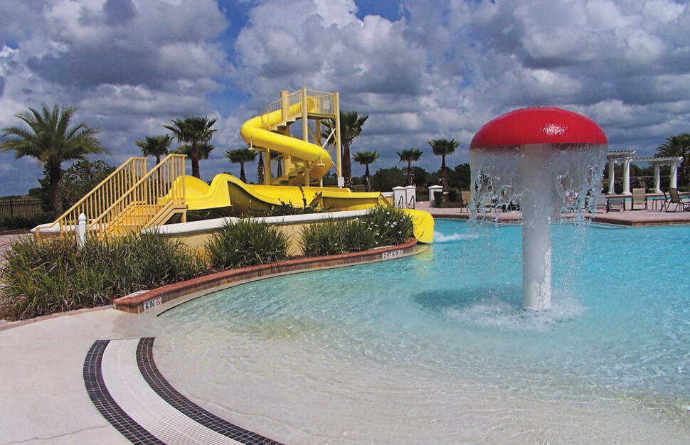 Swimming pool, Providence Golf Resort, Orlando, Florida, USA