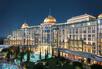 Hotel exterior at night