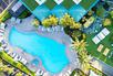 Aerial view of the pool