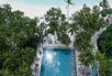 Aerial view of pool