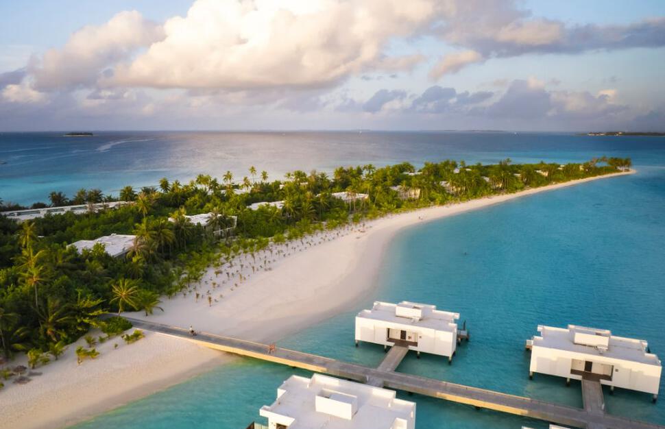 Aerial view of hotel