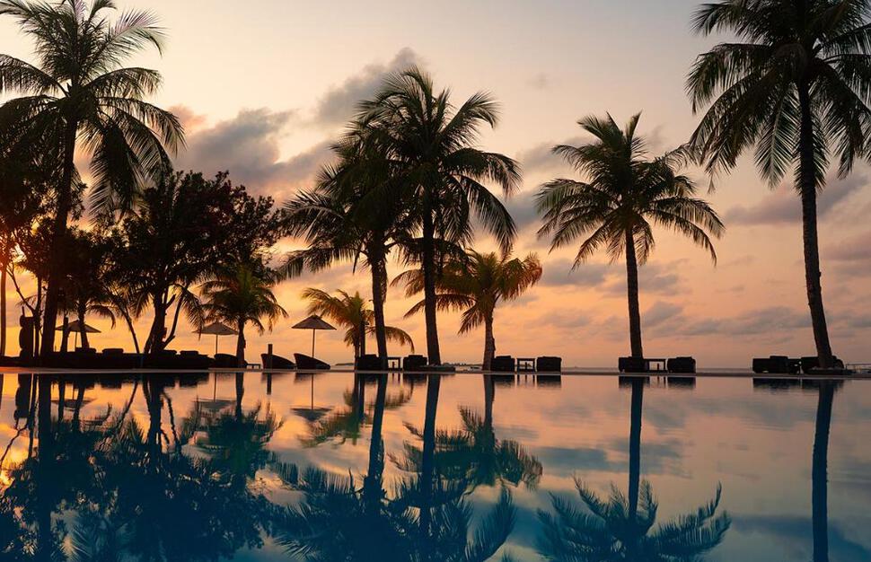 Main pool at sunrise