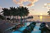 Pool at sunset