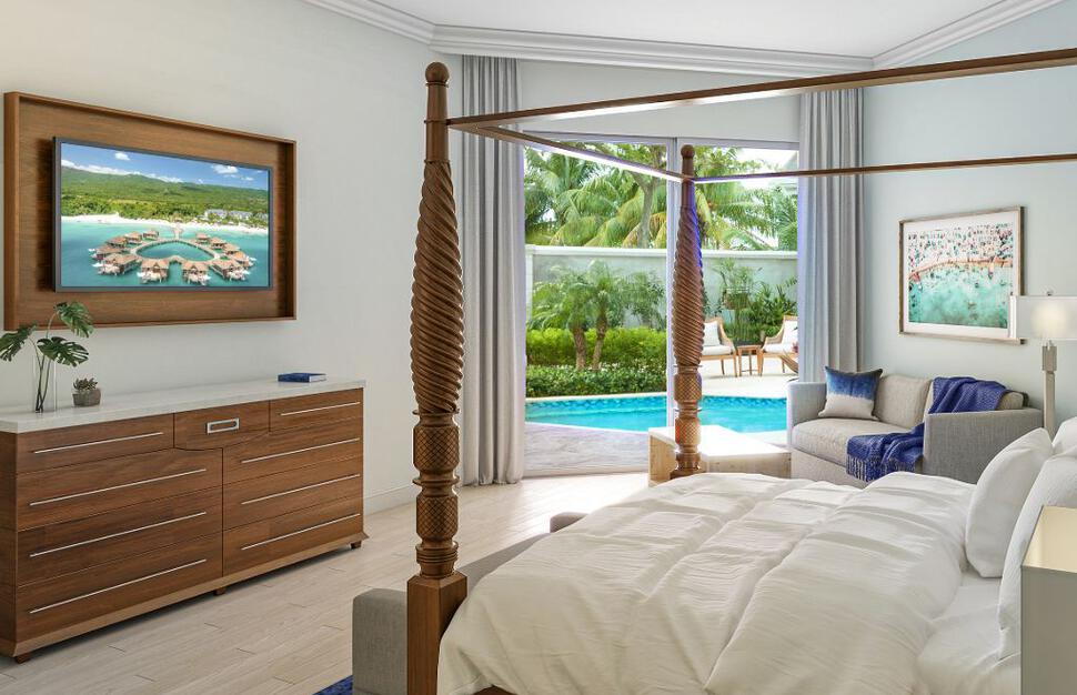 West Bay Honeymoon Hideaway Swim-up Crystal Lagoon Zen One Bedroom Butler Suite