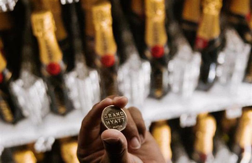 Champagne vending machine