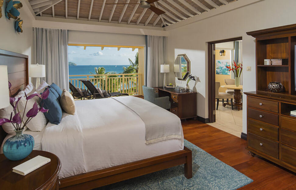 Caribbean Beachfront One Bedroom Butler Suite with Tranquility Soaking Tub