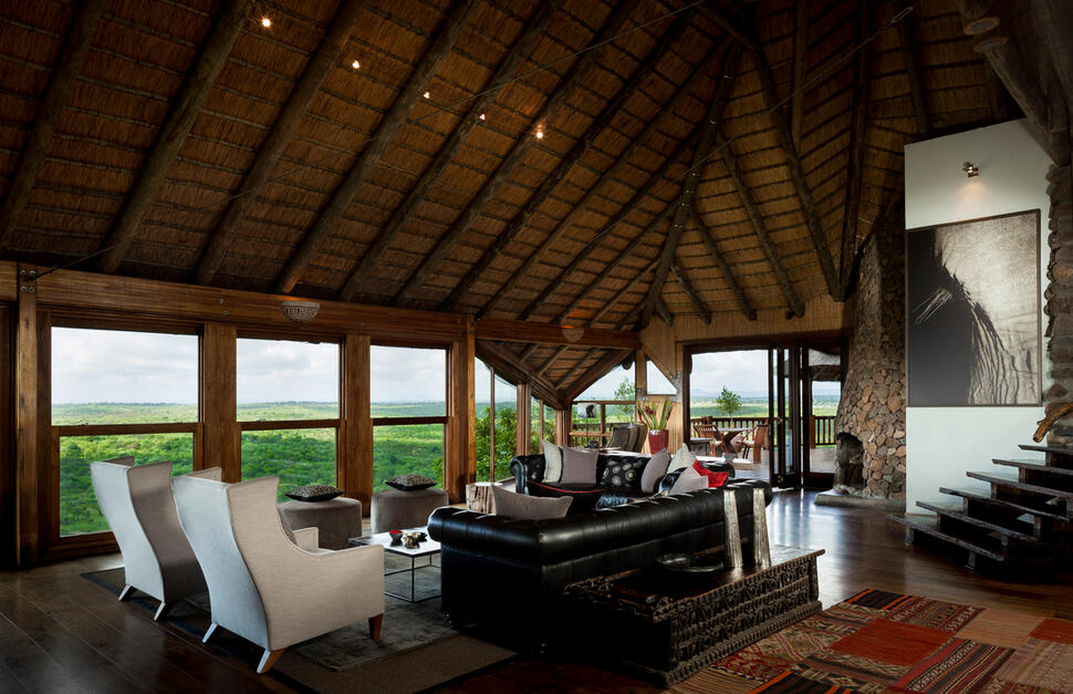 Rock Lodge Lounge, Ulusaba Private Game Reserve, South Africa,