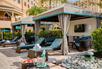Poolside cabanas