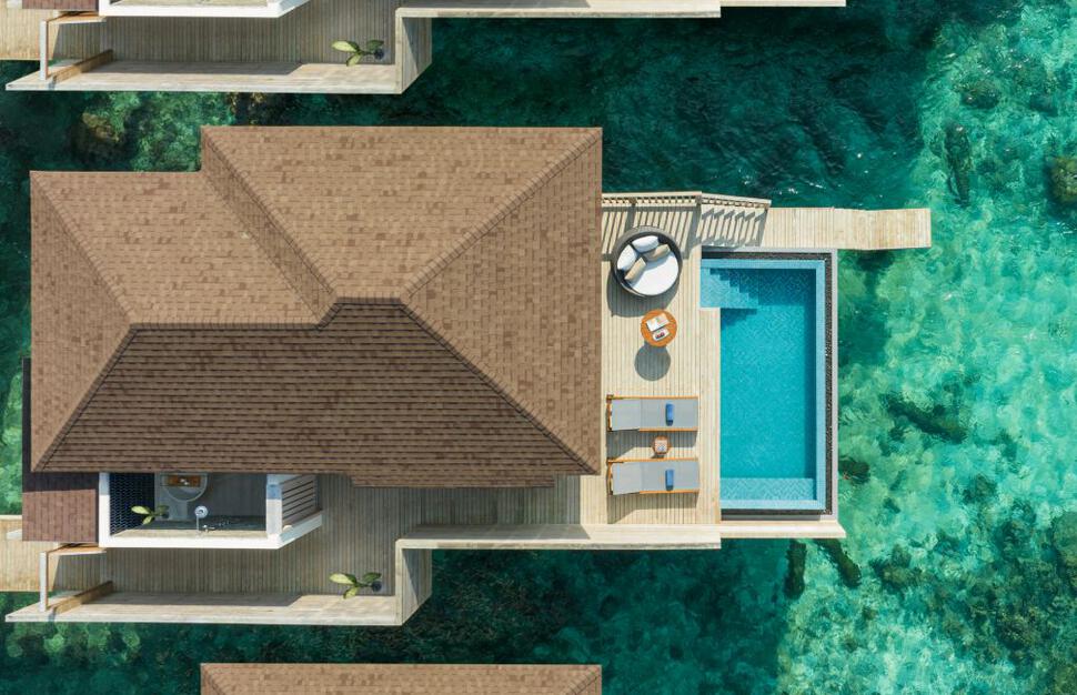 Sunset Over Water Pool Villa