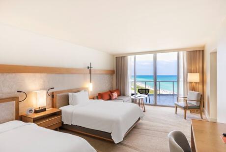 Ocean View Junior Suite Two Queen with Balcony