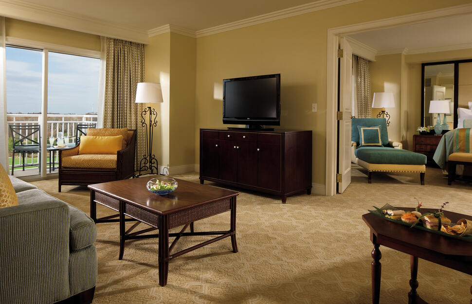 Executive Suite, living room, lounge, Suite, Ritz-Carlton Orlando, Grande Lakes, Orlando, Florida