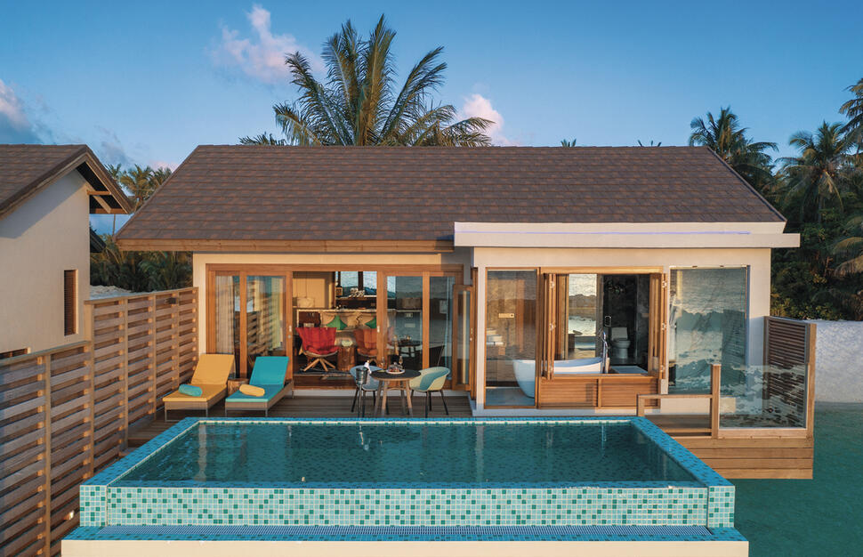 Sunset Water Villa with Pool