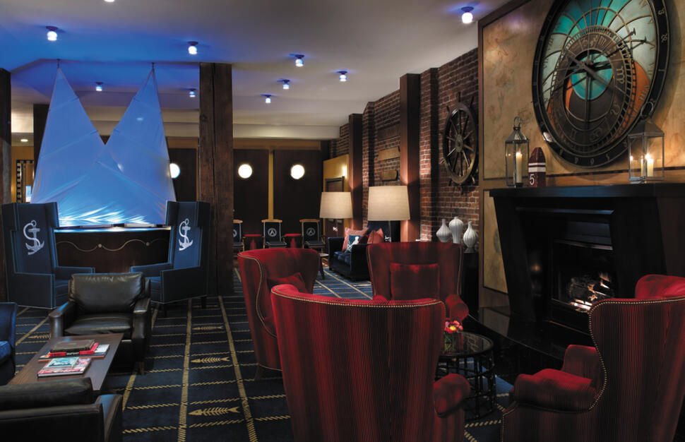 Lobby and Living Room