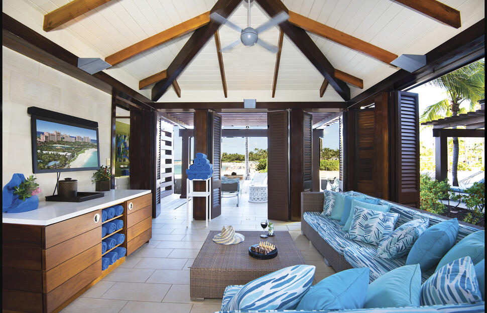 Private beach cabana