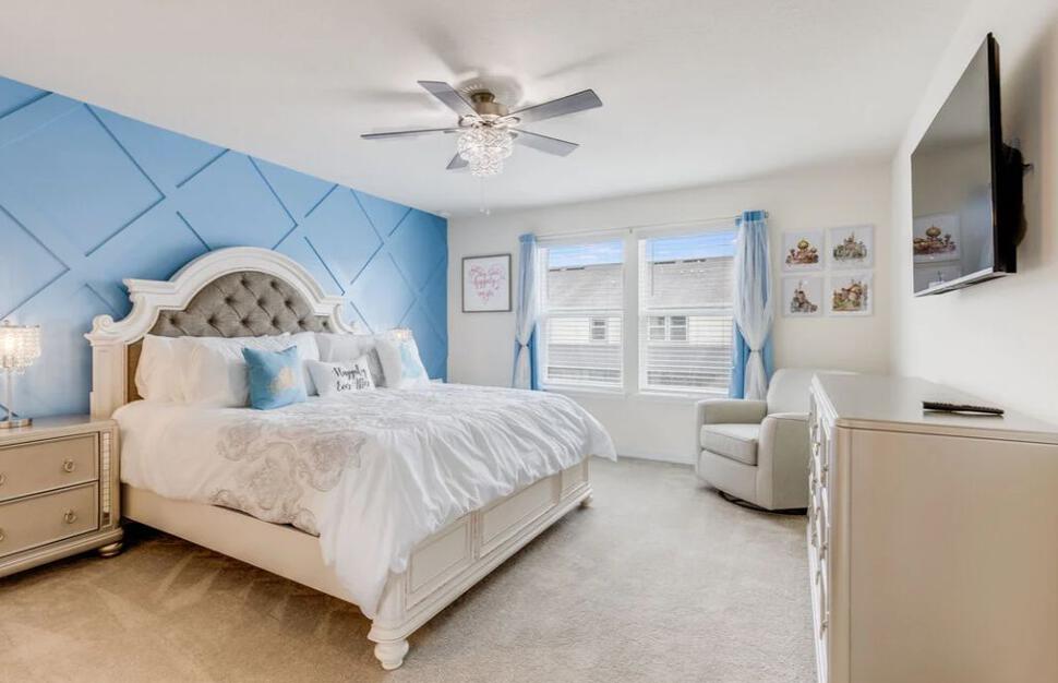 Example townhouse bedroom