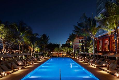 Pool at night