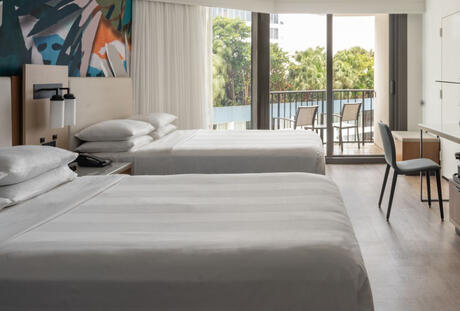 2 Queen Room - Pool View - Balcony