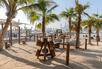 Beach fitness area