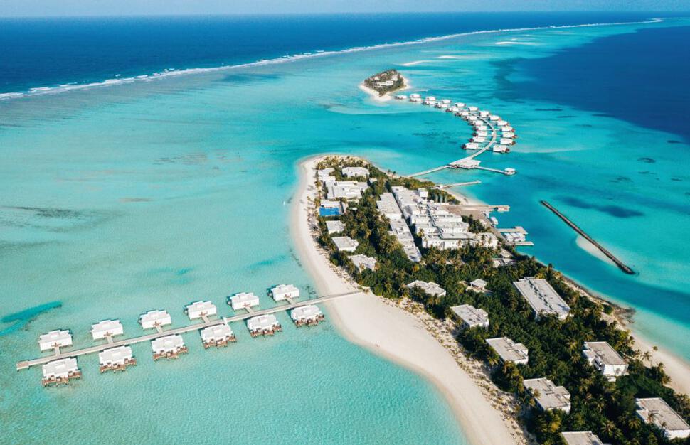 Aerial view of hotel