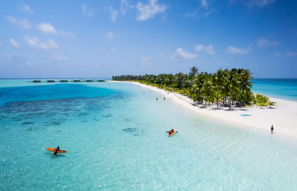 Aerial view of hotel