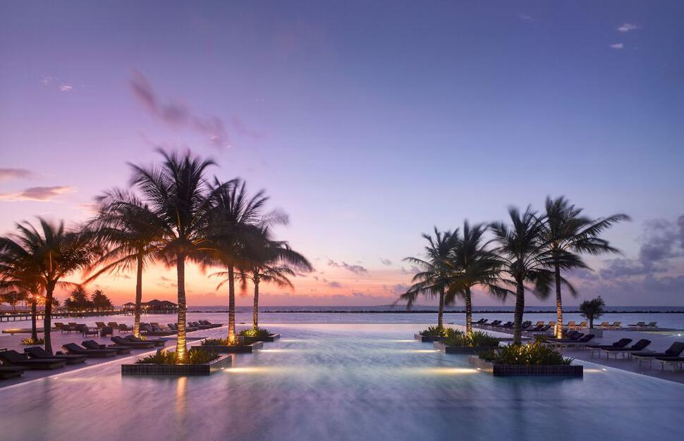 Main Pool Sunset